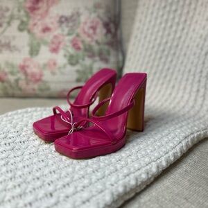 Forever 21 Fuchsia Strappy Heels